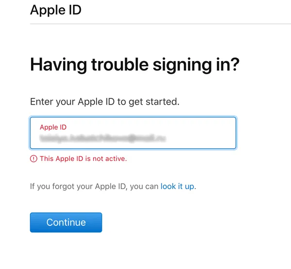 رفع خطای this Apple ID is not active